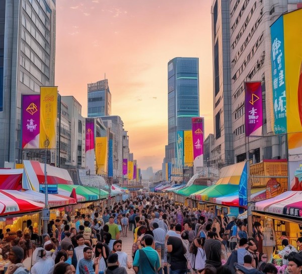 annual event highlighting义乌小商品商贸城的经济活力 and its thriving city